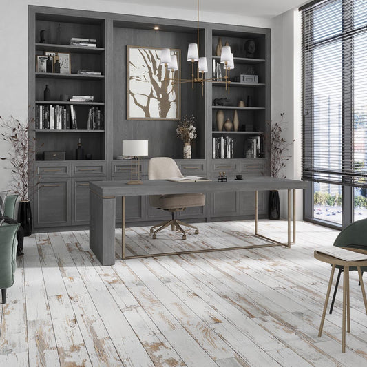 White 6 x 36 Matte Porcelain Large Tile - Sample