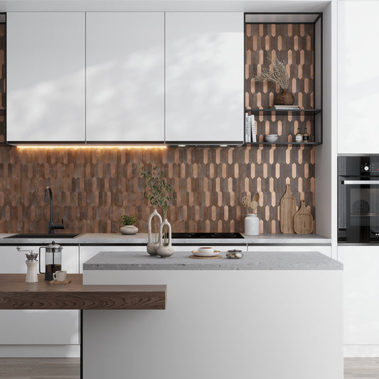 Copper 12 x 12 Honed PVC Peel and Stick Tile