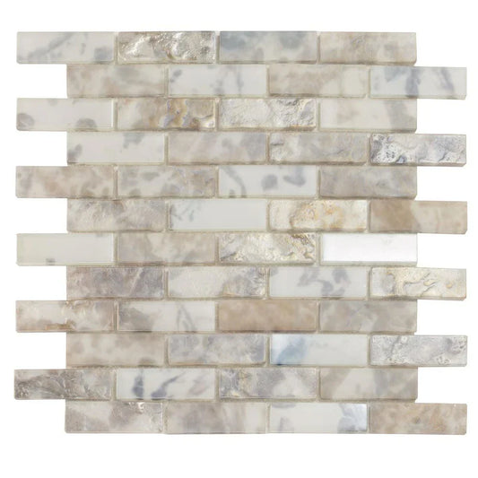 Grey 12 x 12 Matte Glass Mosaic Tile - Sample