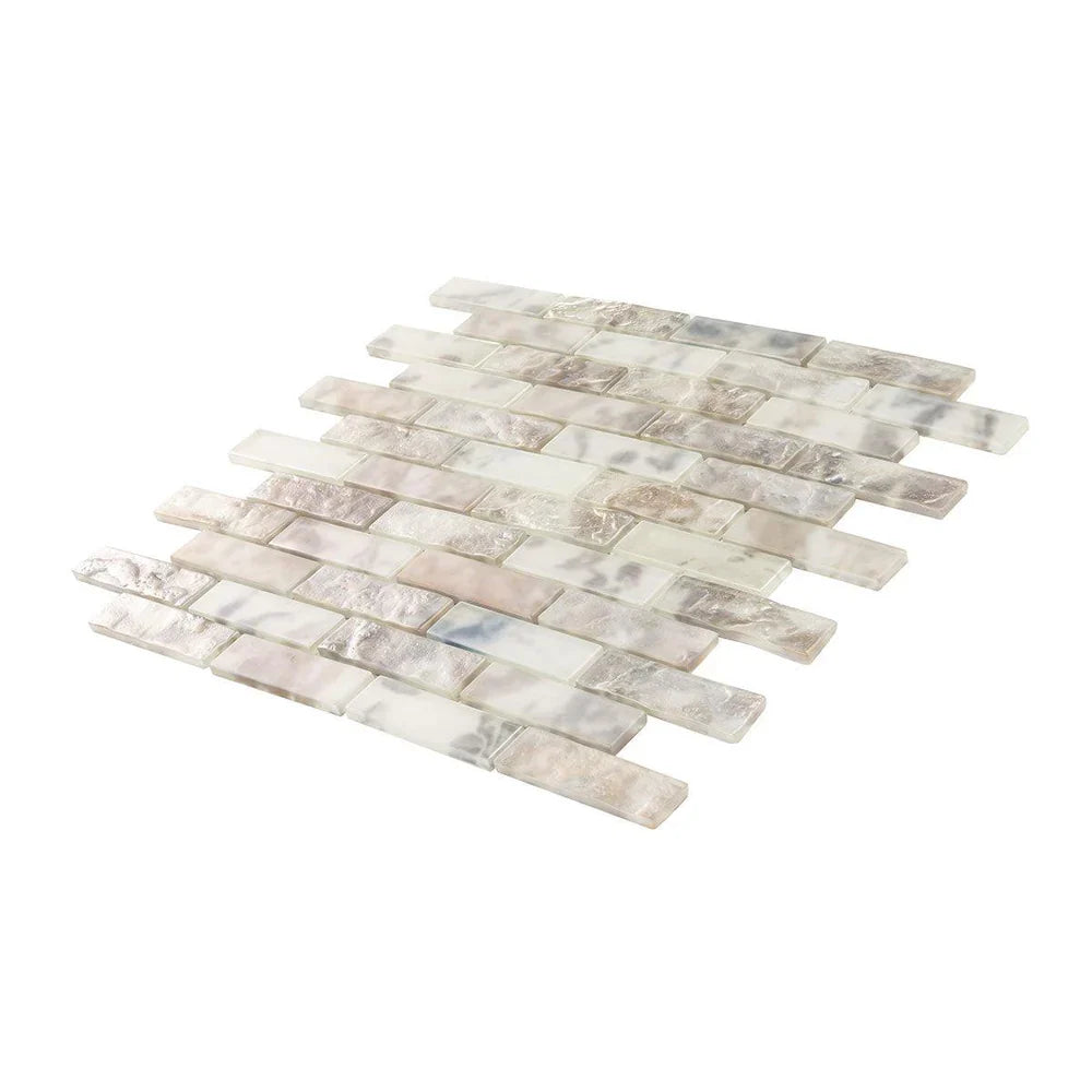 Grey 12 x 12 Matte Glass Mosaic Tile