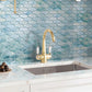 Aqua 11 x 12 Matte Glass Mosaic Tile