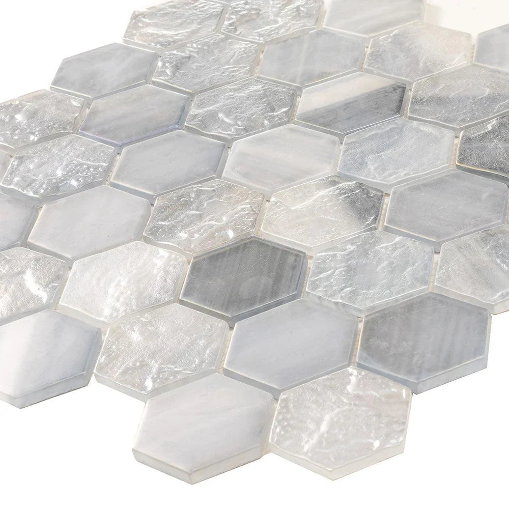 Grey 12 x 12 Matte Glass Mosaic Tile