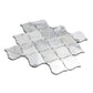 White 11 x 11 Polished Calacatta Mosaic Tile