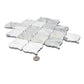 White 11 x 11 Polished Calacatta Mosaic Tile