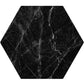 Black 8 x 9 Matte Porcelain Hexagon Tile