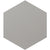 Dark Gray 8 x 9 Matte Porcelain Hexagon Tile