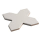 Light Gray 7" and  5" Matte Porcelain Star and Cross Tile