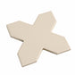 Sage Green 7" and Ecru Taupe 5" Matte Porcelain Star and Cross Tile - Sample