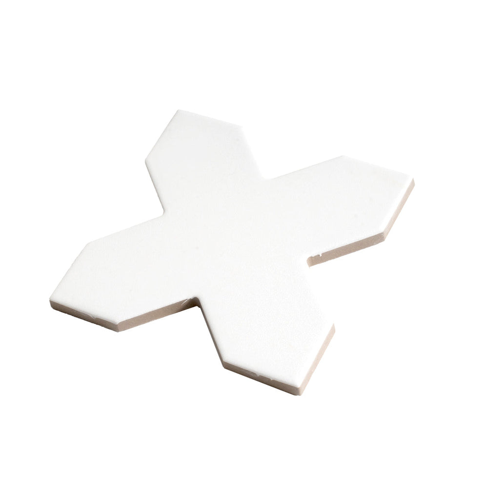 Pure White 5 x 5 Matte Porcelain Cross Tile – Tiletopia