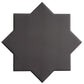 Graphite Black 7" and Ecru Taupe 5" Matte Porcelain Star and Cross Tile