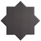 Graphite Black 7" and Ecru Taupe 5" Matte Porcelain Star and Cross Tile - Sample