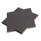 Graphite Black 7" and Ecru Taupe 5" Matte Porcelain Star and Cross Tile - Sample