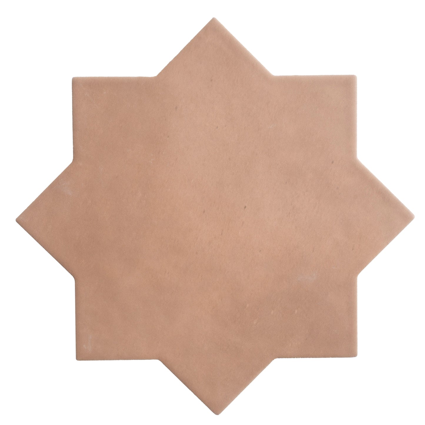 Terracota 7" and  Graphite Black 5" Matte Porcelain Star and Cross Tile - Sample