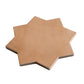 Terracota 7" and  Graphite Black 5" Matte Porcelain Star and Cross Tile