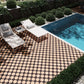 Terracota 7" and  Graphite Black 5" Matte Porcelain Star and Cross Tile - Sample