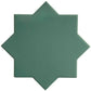 Sage Green 7" and Ecru Taupe 5" Matte Porcelain Star and Cross Tile - Sample