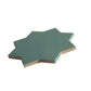 Sage Green 7" and Ecru Taupe 5" Matte Porcelain Star and Cross Tile - Sample