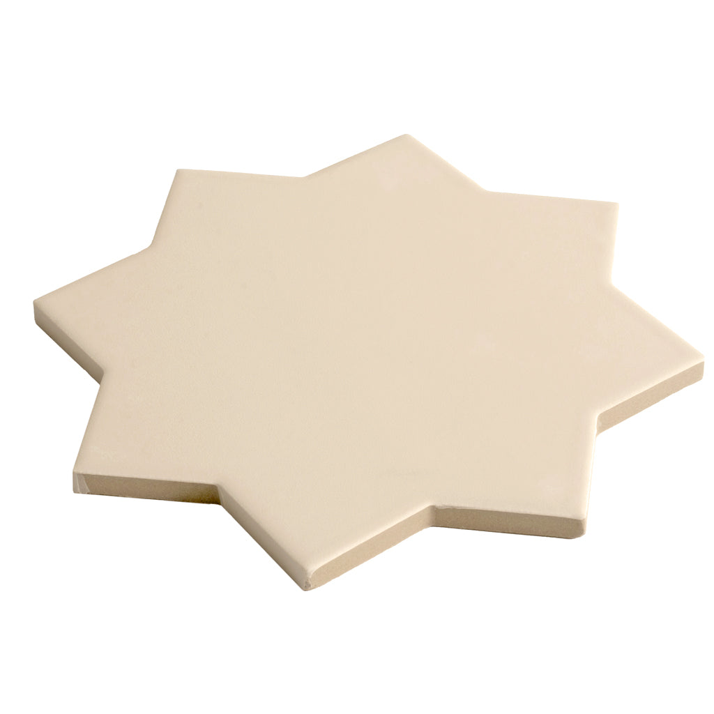 Ecru Taupe 7 x 7 Matte Porcelain Star Tile - Sample