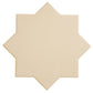 Ecru Taupe 7 x 7 Matte Porcelain Star Tile - Sample