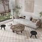 Ecru Taupe 7" and  Pure White 5" Matte Porcelain Star and Cross Tile - Sample