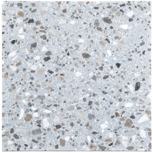 Gray Beige 24 x 24 Honed Terrazzo Large Tile - Sample