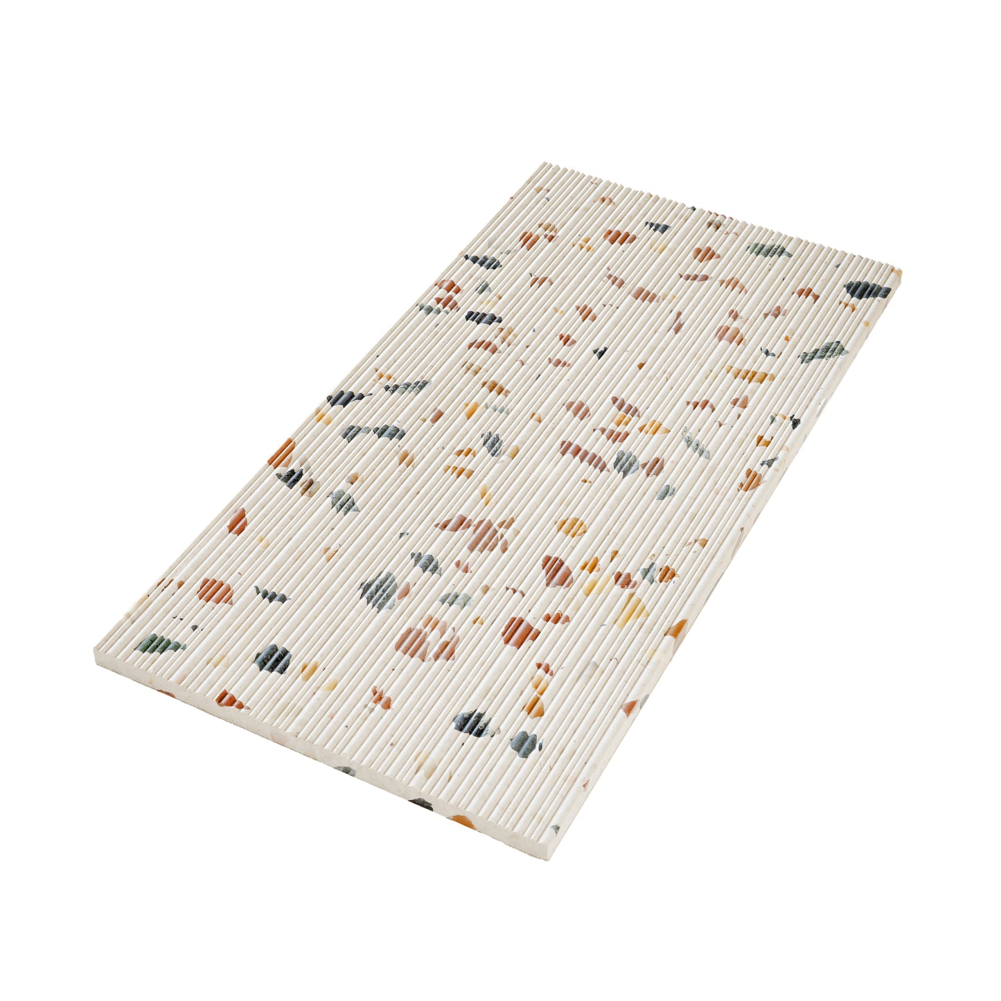 Beige 12x24 Textured Terrazzo Large Tile