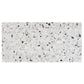 White 12x24 Fluted Terrazzo Large Tile - Sample