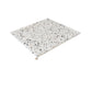 White 24x24 Honed Terrazzo Large Tile