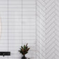White 3 x 12 Glossy Glass Subway Tile
