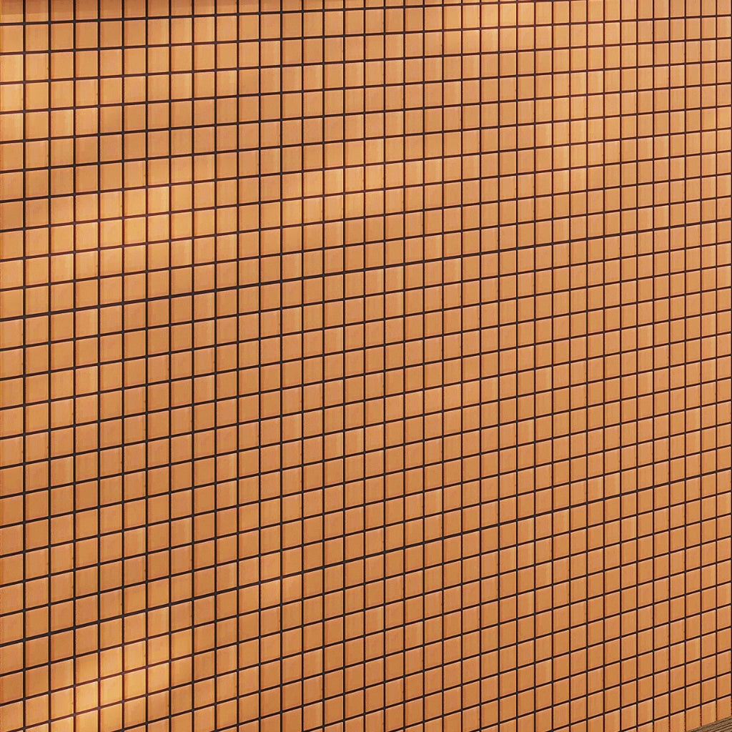 Orange 12 x 12 Matte Glass Mosaic Tile