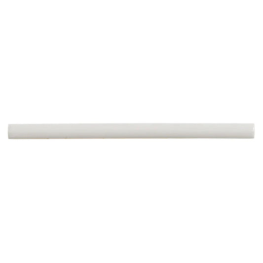 Soft Dove Gray 0.5 x 8 Glossy Ceramic Pencil Trim