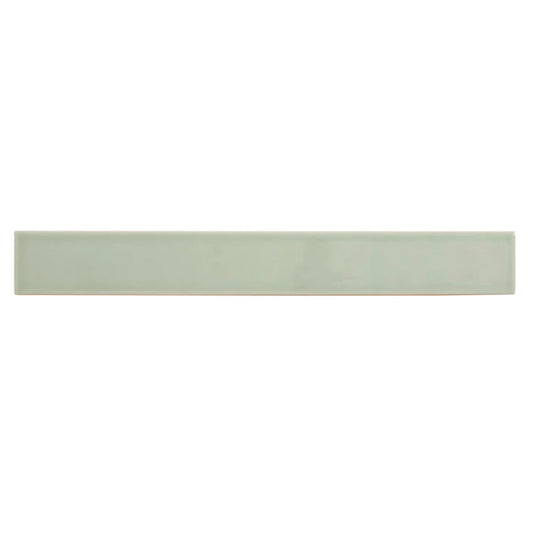 Soft Mint Green 2 x 16 Glossy Ceramic Subway Tile