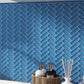 Cerulean Blue 11 x 13 Glossy Glass Mosaic Tile
