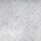 White 4 x 12 Honed Bianco Carrara Marble Subway Tile