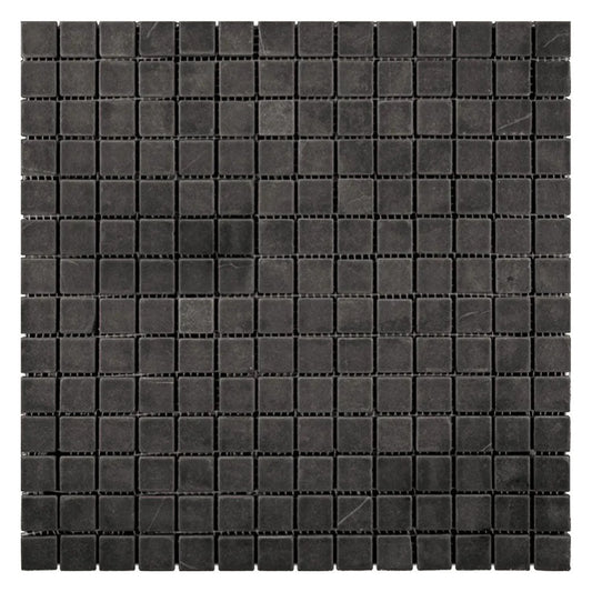 Jet Black 12 x 12 Polished Marble Mosaic Tile - Sample