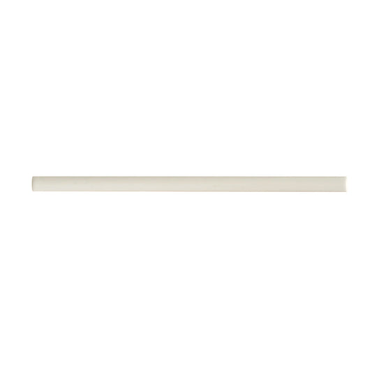 Pearl White 0.6 x 12 Glossy Porcelain Bullnose Trim - Sample