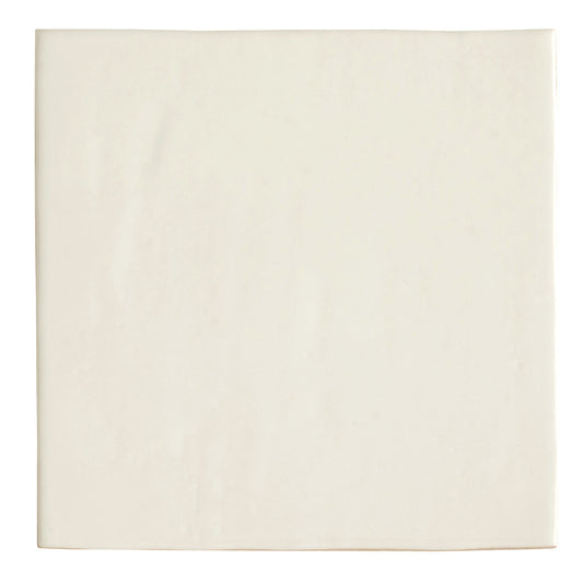 Pearl White 6 x 6 Glossy Porcelain Tile - Sample