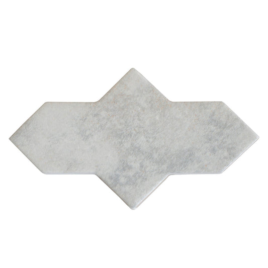 Beige 7 x 2.5 Matte Porcelain Star Tile - Sample