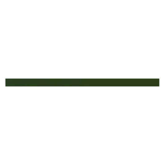 Deep Forest Green 0.6 x 12 Glossy Porcelain Bullnose Trim - Sample