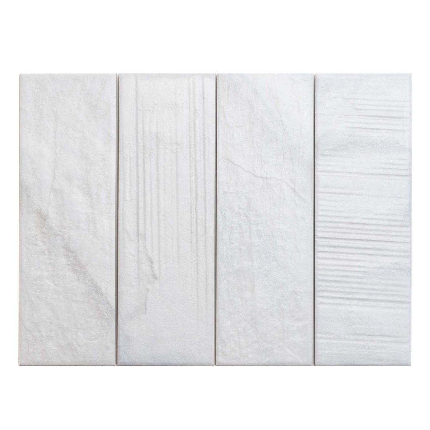 White 4 x 13 Matte Porcelain Subway Tile