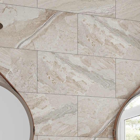 Beige 12 x 24 Matte Porcelain Large Tile