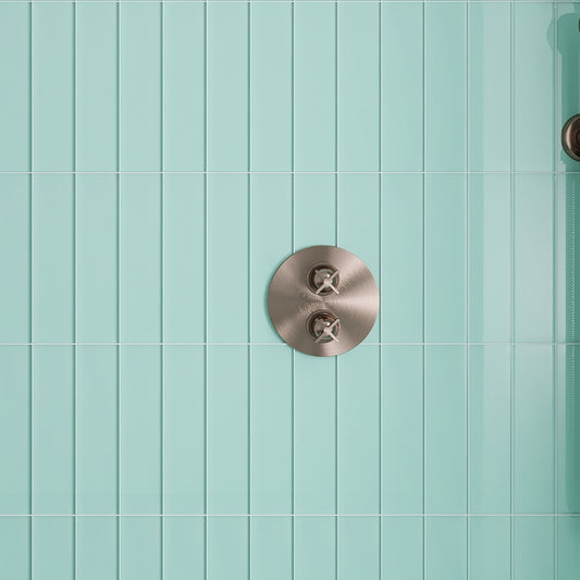 Blizzard Blue 3 x 12 Glossy Glass Subway Tile