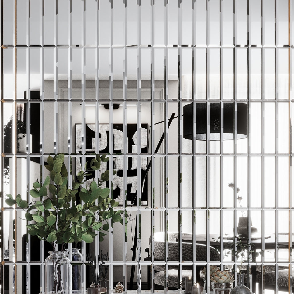 Clear Glass 3 x 12 Polished Glass Subway Tile