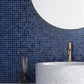 Navy Blue 12 x 12 Glossy Glass Mosaic Tile
