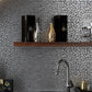 Pebble Gray 12 x 12 Polished Metal Mosaic Tile