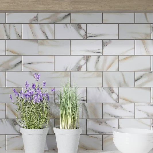 Chiffon White 12 x 12 Matte Recycled Glass Mosaic Tile