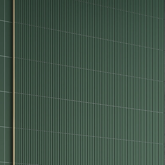 Green 2 x 8 Matte Ceramic Subway Deco Tile