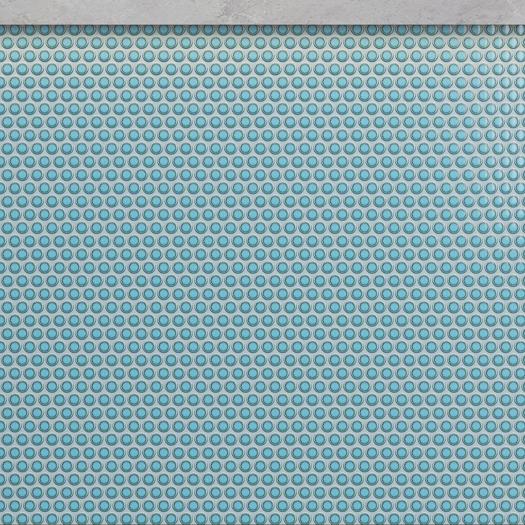 Sky Blue 12 x 12 Glossy Porcelain Mosaic Tile