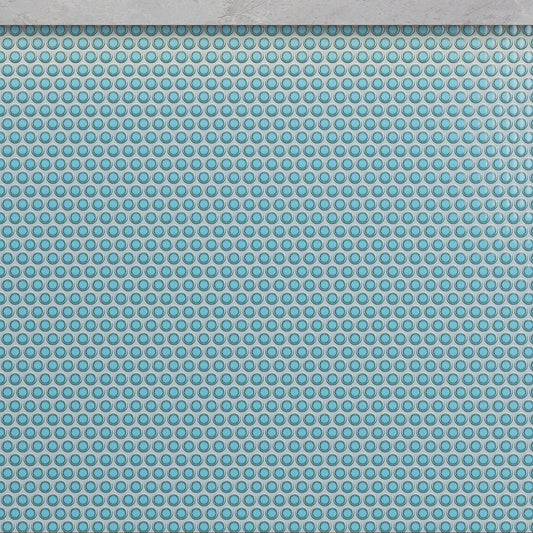 Sky Blue 12 x 12 Glossy Porcelain Mosaic Tile