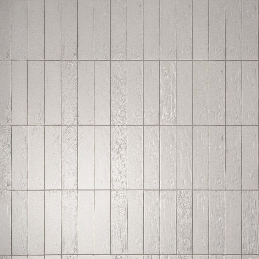 White 2.5 x 8 Glossy, Matte Ceramic Subway Tile